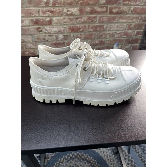 Palladium‎ x Rains Pallashock Unisex Mens 8 Womens 9.5 White Chunky Sneaker Shoe main image 6